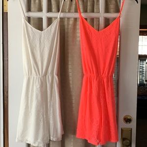 2 Summer Rompers. Price reflects qty of 2.